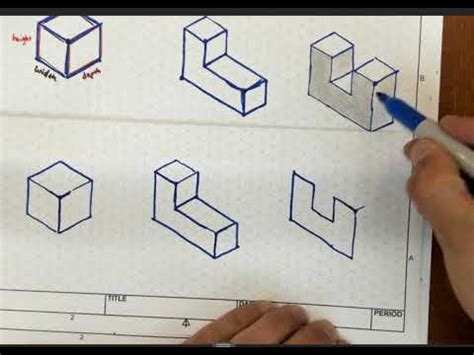 Isometric Drawing Intro - YouTube