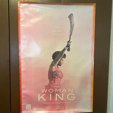 WOMAN KING movie theater poster - Depop