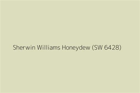 Sherwin Williams Honeydew (SW 6428) Color HEX code