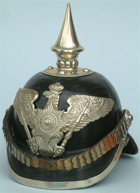 Spiked Prussian helmet. | Prussian helmets, Military helmets, German helmet