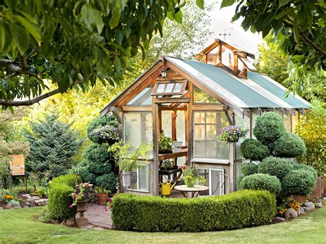 4 Backyard Greenhouse Ideas to Upgrade Your Outdoor Space | Backyard greenhouse, Cool sheds ...