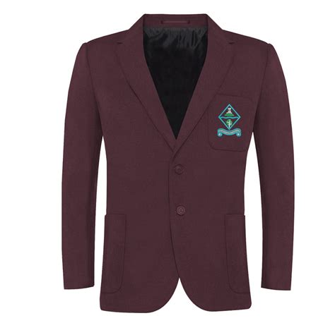 Ecclesbourne Boys Maroon Blazer With Logo - Schoolwear Solutions