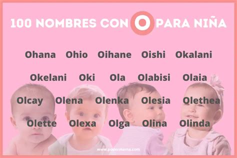 100 Nombres con O para niña, origen y significado. - Poder Mamá