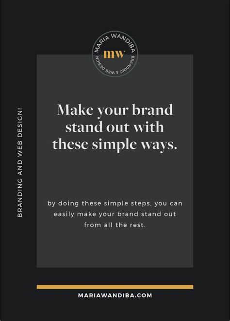 5 ways to make your brand stand out | Branding, Business, Blog resources