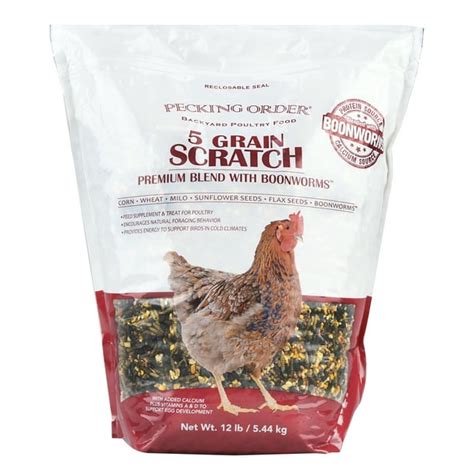 Pecking Order 5 Grain Scratch Chicken Feed, 12 lbs. - Walmart.com - Walmart.com