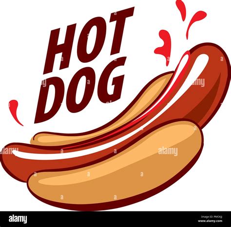 Vector logo hot dog Imagen Vector de stock - Alamy