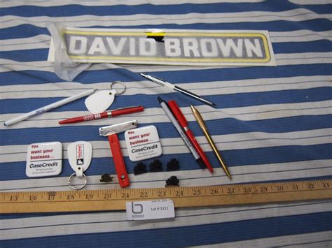 2 David Brown Tractor Decals, Assorted Case Credit Advertising Items ...