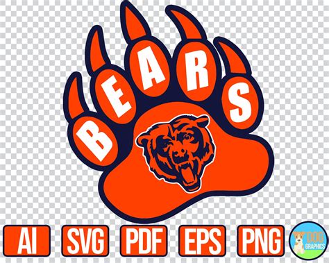 Chicago Bears SVG NFL Football Sports Logo for Cricut Bears | Etsy