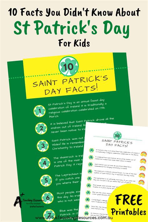 10 Interesting St Patrick Facts For Kids – A Plus Teaching Resources