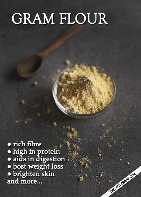 GRAM FLOUR BENEFITS AND USES - The Little Shine