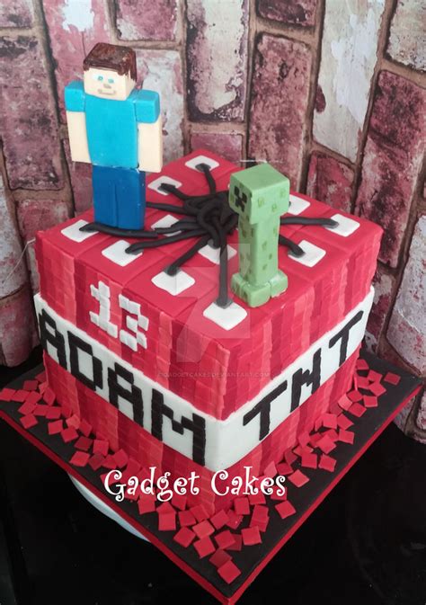 Minecraft Tnt Cake by gadgetcakes on DeviantArt