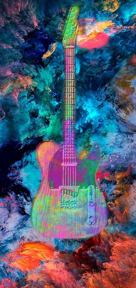 GUITAR ART, color, tropical, HD phone wallpaper | Peakpx