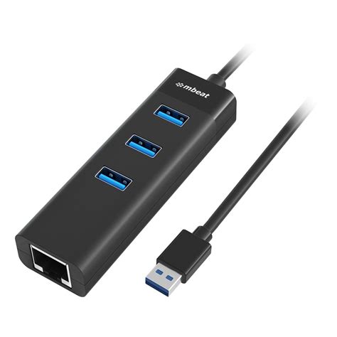 3-Port USB 3.0 Hub + Gigabit Ethernet