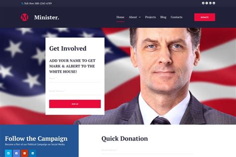 Political Campaign Website Templates