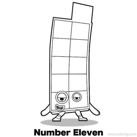 Numberblocks Coloring Pages 11 and 17 - XColorings.com