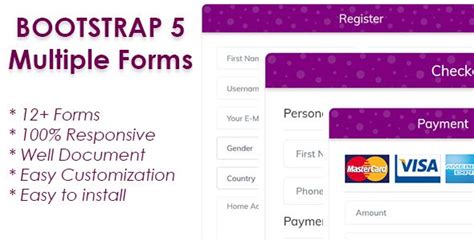 Responsive Bootstrap 5 Forms Bootstrap Css Forms - code.market