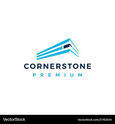 Cornerstone logo icon Royalty Free Vector Image