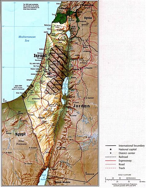 Israel Map - Isreal • mappery