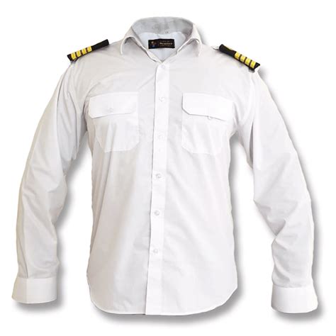 MERCHANT NAVY UNIFORM WHITE SHIRT FULL SLEEVE