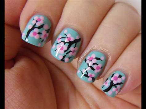 Cherry blossoms | Cherry blossom nails, Blossom nails, Cherry blossom ...