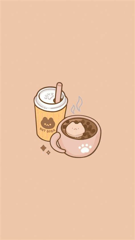 Kawaii Coffee Wallpaper | Iphone wallpaper kawaii, Iphone wallpaper ...