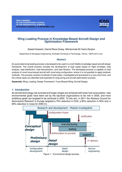 (PDF) Wing Loading Process in Knowledge-Based Aircraft Design and Optimization Framework