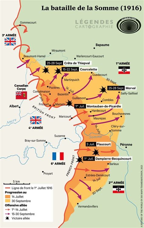 Battle of the Somme, 1916 On July 1, 1916,... - Maps on the Web