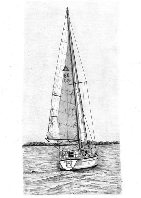 Boat Drawings by Angela of Pencil Sketch Portraits | 드로잉