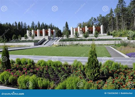 The Aga Khan Garden At The University Of Alberta Botanic Garden In Edmonton Editorial Photo ...