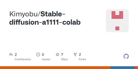 GitHub - Kimyobu/Stable-diffusion-a1111-colab