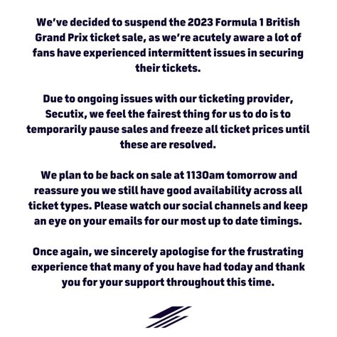 Silverstone on Twitter: "2023 Formula 1 British Grand Prix ticket ...