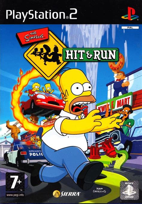 The Simpsons: Hit & Run (2003) box cover art - MobyGames