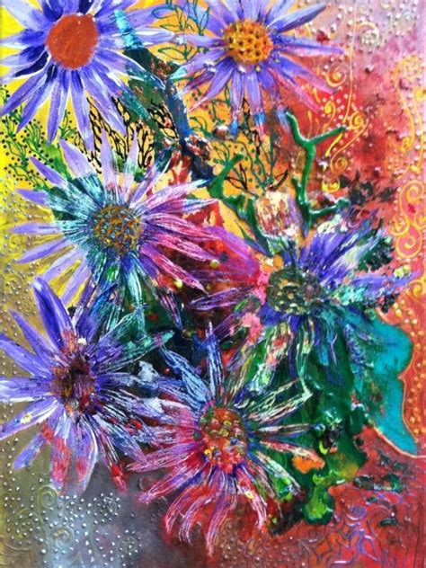 Purple Flower With Crayon, Other for sale by gailori76 - Foundmyself