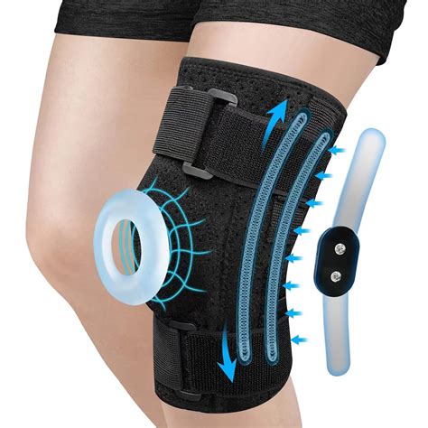 Amazon.com: Hinged Knee Brace for Knee Pain with Side Stabilizers for ...