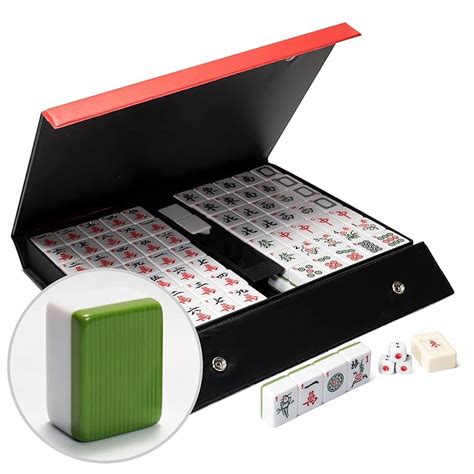 Buy Mahjong Sets New Chinese Mahjong Mah Jongg Game Set Large 36mm 144 Tiles 1.4" Acrylic Tiles ...