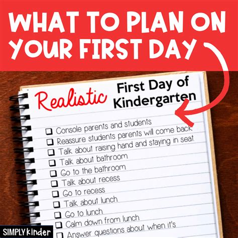 What To Plan on The First Day of Kindergarten! - Simply Kinder