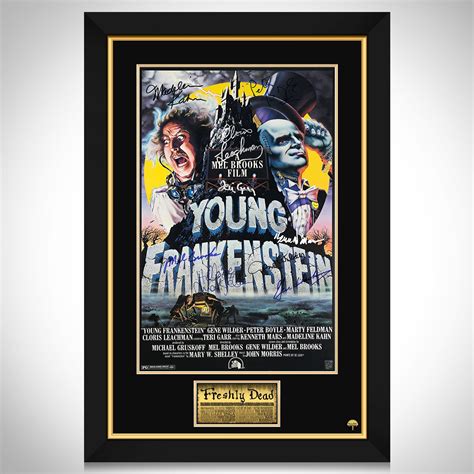 Young Frankenstein Mini Poster Limited Signature Edition Custom Frame ...