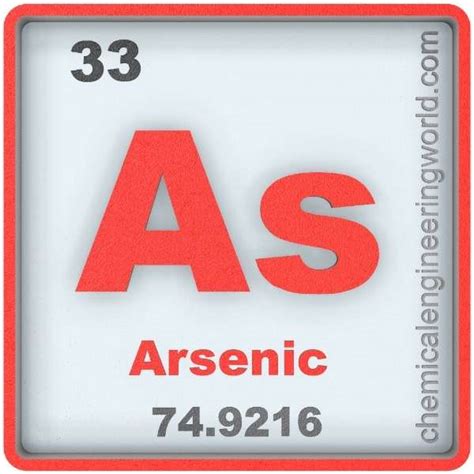 Arsenic Element Properties and Information - Chemical Engineering World