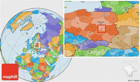 Political Location Map of Radom