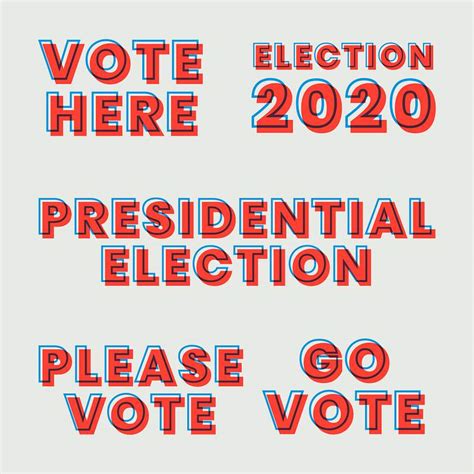 Vote 2020 United States of America Set I High Quality Stock PSD ...