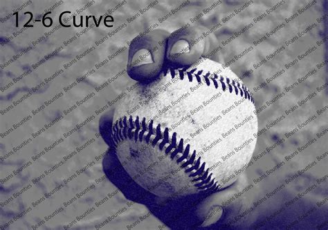 12-6 Curveball Photograph Baseball Pitching Grip Series