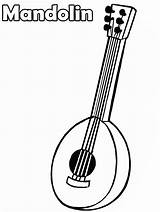 Mandolin Music Coloring Pages & Book sketch template