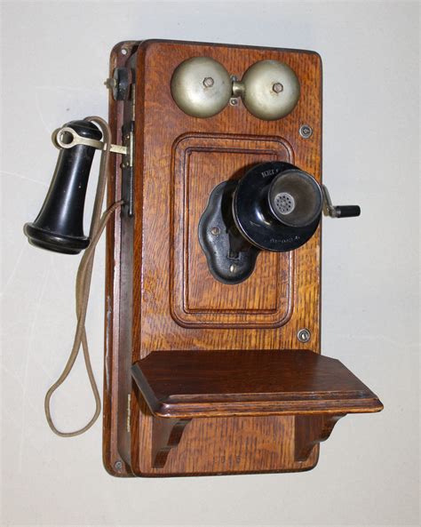 Bargain John's Antiques | Antique Wall Mount Oak Case Telephone - Kellogg - Bargain John's Antiques