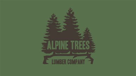 Alpine Trees Lumber Company on Behance