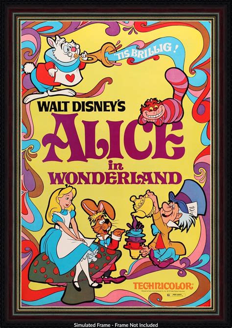 Alice in Wonderland (1951) Original Window Card Movie Poster - Original ...