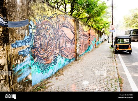 Street art in Fort Kochi Stock Photo - Alamy