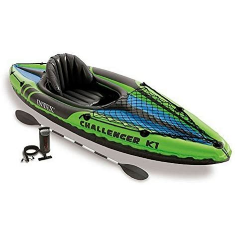 Intex Challenger K1 Inflatable Kayak Set with Paddles and Pump - Walmart.com - Walmart.com