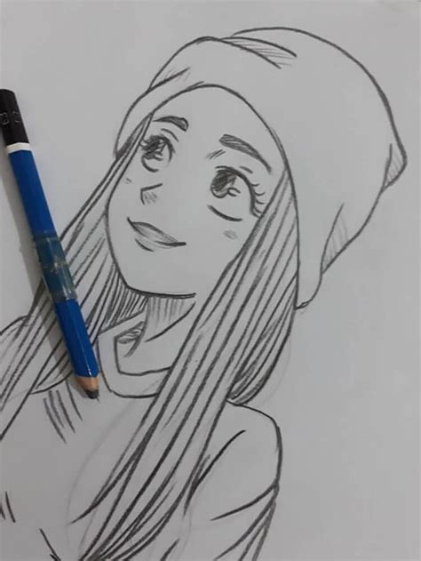 Cool Girl Drawing Ideas and References - Beautiful Dawn Designs | Girl drawing sketches ...