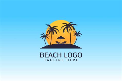 Summer Beach Premium Logo. Graphic by billah200masum · Creative Fabrica