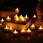 Flameless LED Tea Light Candles – Realistic Battery-Powered Flameless ...